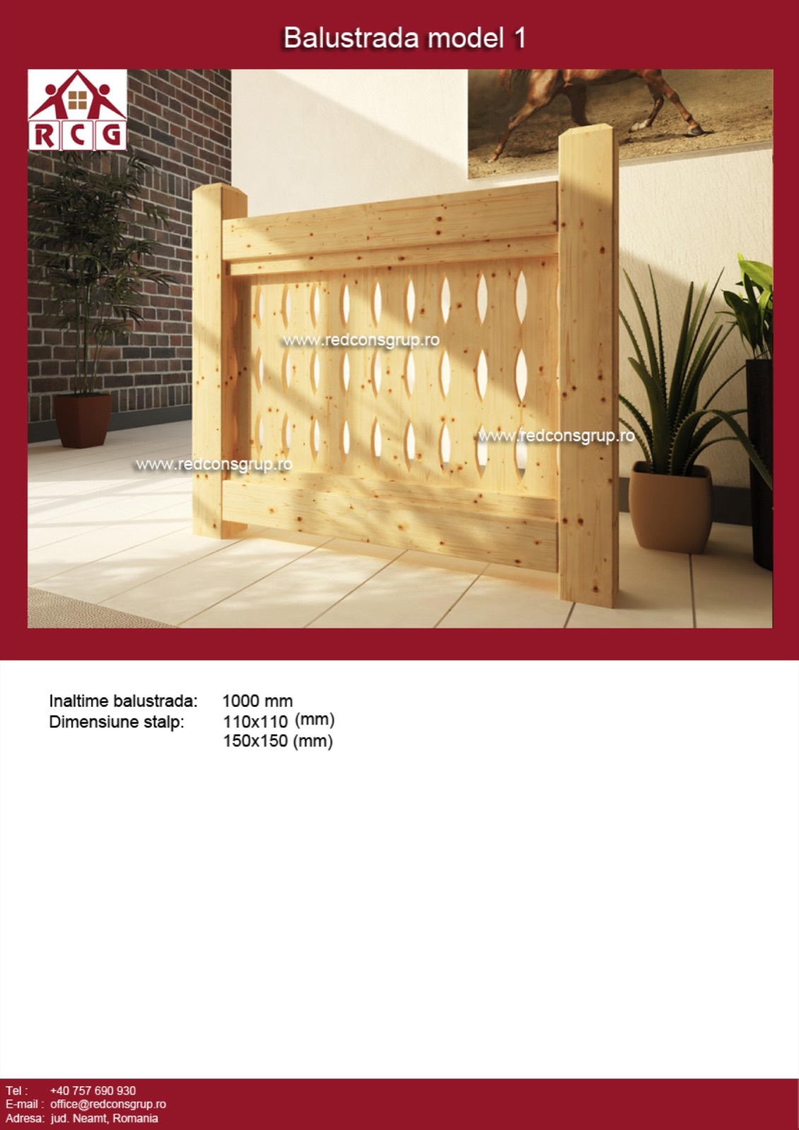 BALUSTRADE LEMN — 1