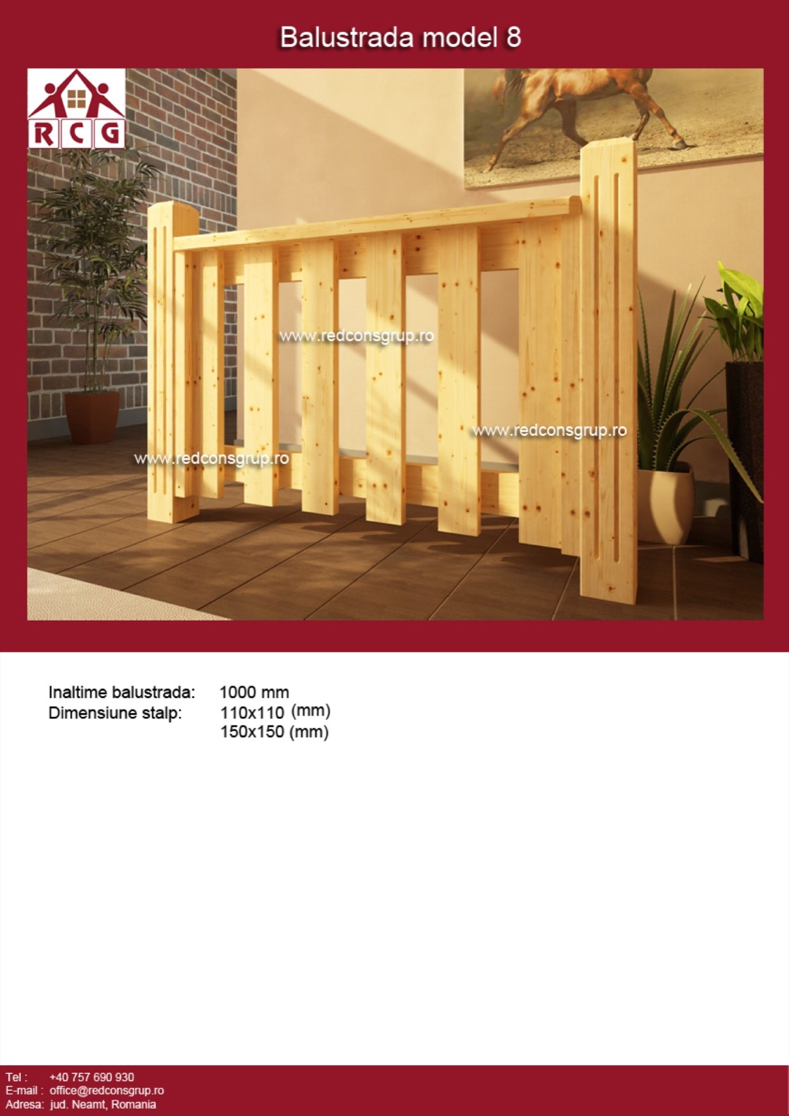 BALUSTRADE LEMN — 8